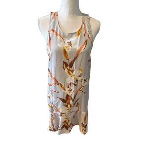 Leith Nordstrom Sleeveless Mini Dress Blue Gray Floral Print S